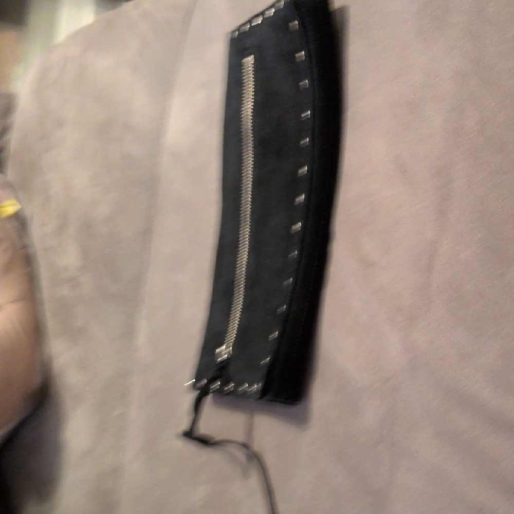 Black Suede Banana Republic  Clutch